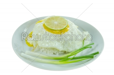 rice and fried egg