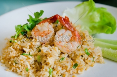rice and shrimp