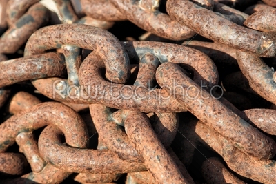 Rusty chain texture