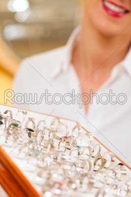 Shop assistant at the jeweller