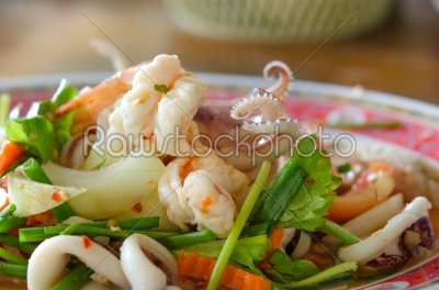 spicy mix seafood salad