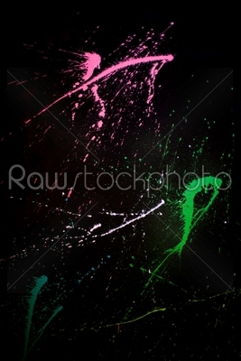 splat with a black background