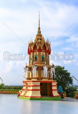Stupa in buddhist temple of thailand
