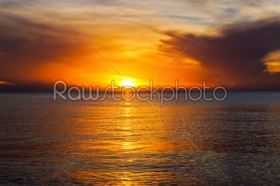 Sunset at Southern Lake Thailand