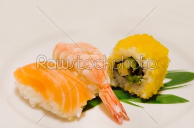 three sushi