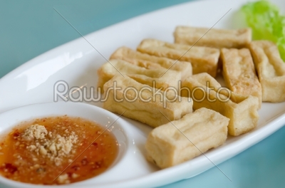 tofu and spicy sauce