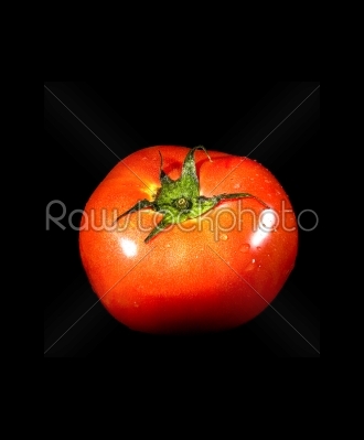 tomato on black