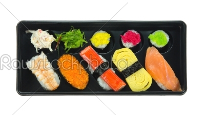 top view sushi