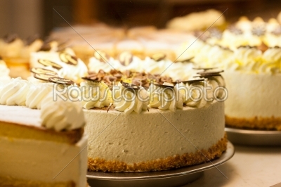 Torte in a bakery