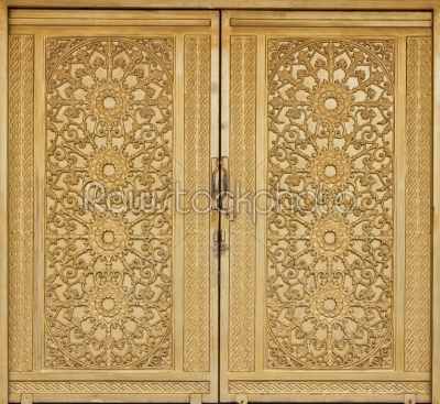 vintage gold door