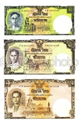 vintage thai banknote