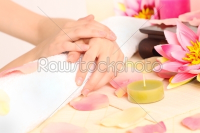 Woman with beautiful hands