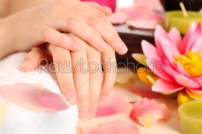 Woman with beautiful hands