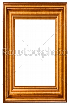 Wooden gold picture frame