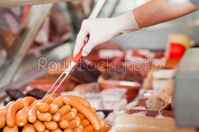 Working in a butchers shop