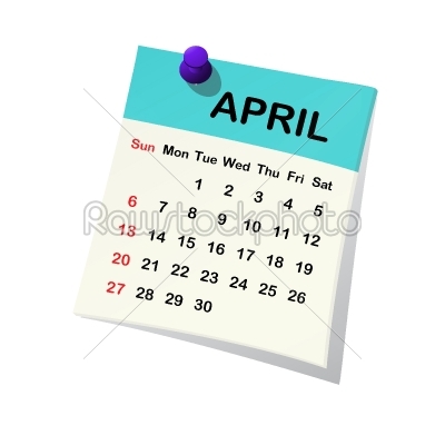 2014 calendar for April.