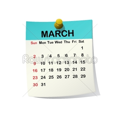 2014 calendar for March.