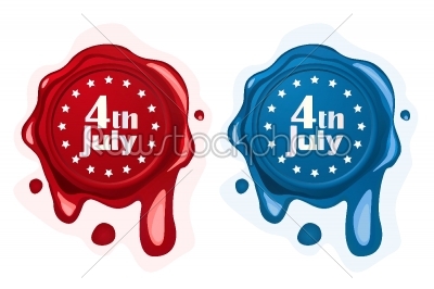 4th of July wax seals