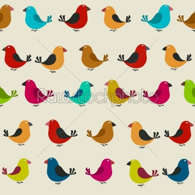 Bird seamless pattern