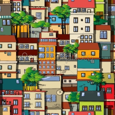 Brasilian favela pattern