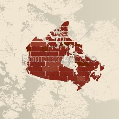 Canada wall map