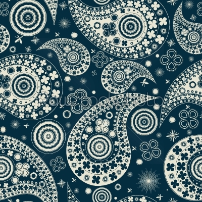 Clover seamless paisley pattern