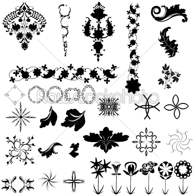 Collection of design elements