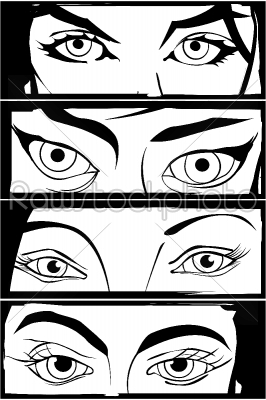 Comic eyes