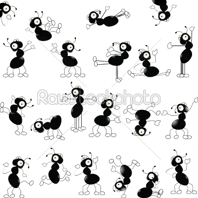 Dancing ants pattern