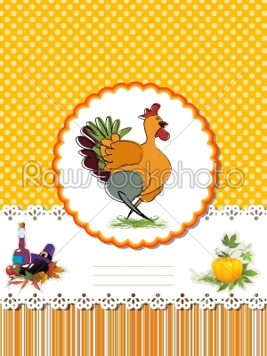 Decorative Thanksgiving Day card