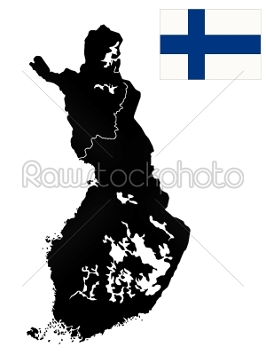 Detailed map of Finland 