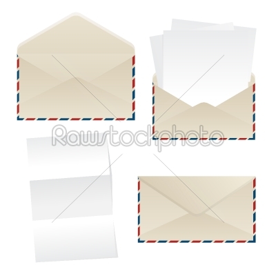 Envelope and paper sheets
