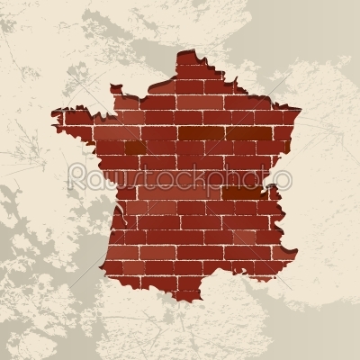 France wall map