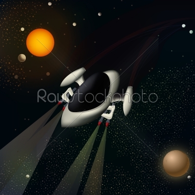 Illustration of a spacecraft