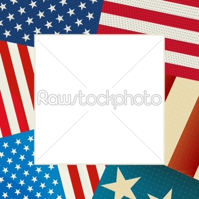 Independence Day flag card