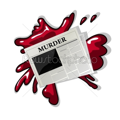Newspaper murder icon
