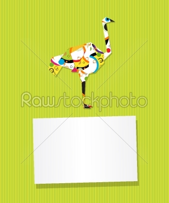 Ostrich card