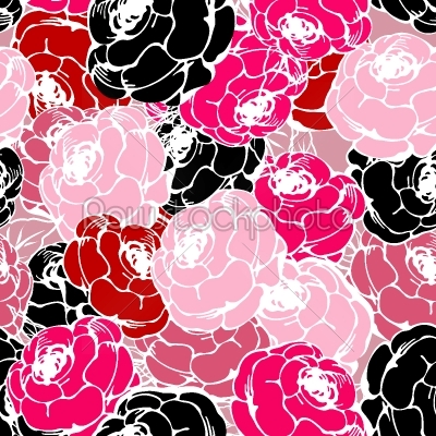 Pink roses pattern