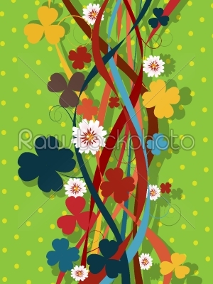 Retro clover pattern