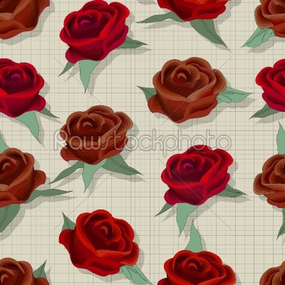 Retro style rose pattern