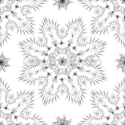 Seamless floral abstract design