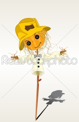 Smiling scarecrow