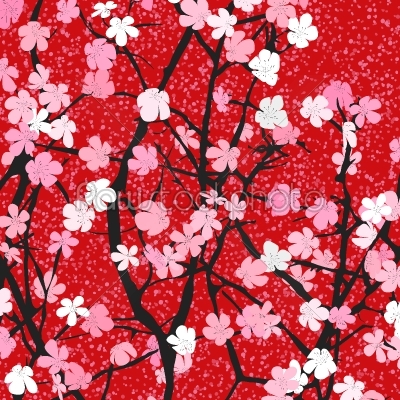 Spring theme floral background