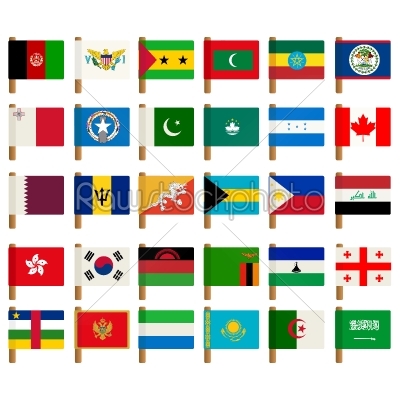 World flag icons set - 3