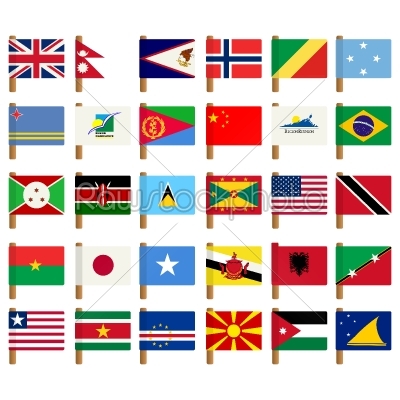 World flag icons set - 5
