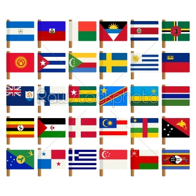 World flag icons set - 7