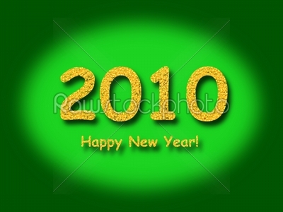 2010 Happy New Year Green