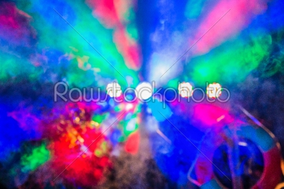 Abstract blurred bokeh party lights 