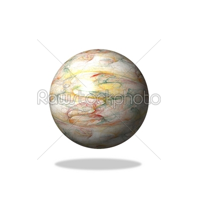 Abstract Light Fractal Globe