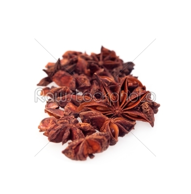 anise star isolated on white